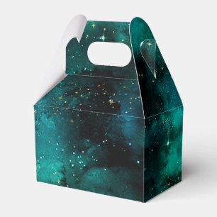 Aquamarine Galaxy Serie Design 1 Tote Bag Geschenkschachtel