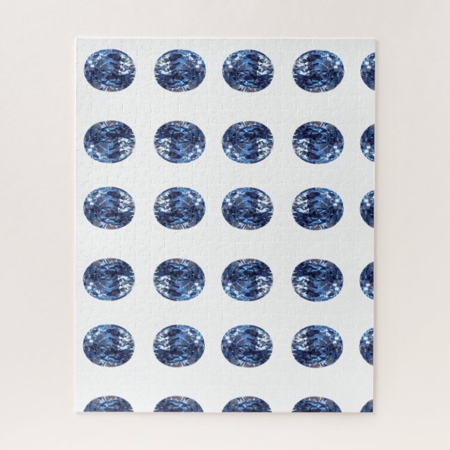 Aquamarine Gemstone Sky Blue Puzzle (Vertikal)