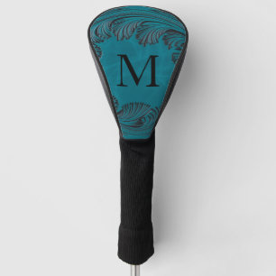 Aquamarine geschliffene Imitate Leder Western Blum Golf Headcover