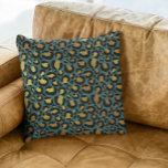 Aquamarine Glam Glam Leopard Fur Spots Kissen<br><div class="desc">Dieses Design wurde durch digitale Kunst erstellt und kann personalisiert werden, indem Sie auf den Knopf Anpassen klicken und die Farbe ändern, einen Namen, Initialen oder Ihre Lieblingssprache hinzufügen. Kontaktieren Sie mich unter colorflowcreations@gmail.com , wenn Sie dieses Design für ein anderes Produkt haben möchten. Kaufen Sie meine originale abstrakte Acrylmalerei...</div>