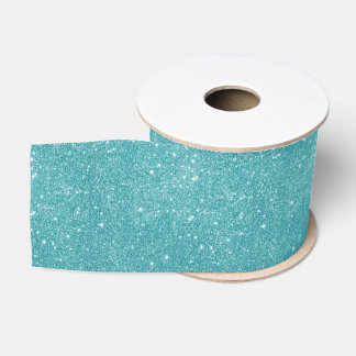 Aquamarine Glitzer-Glitzern Ripsband
