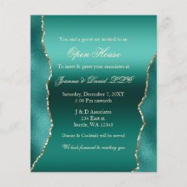 Aquamarine Gold Corporate Party Einladung