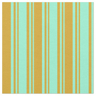 Aquamarine & Goldenrod Farblinke Muster Stoff