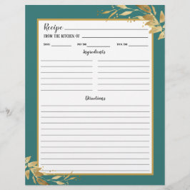 Aquamarine Goldfoliage, botanische Recipe Binder-S