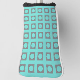 Aquamarine Graue Green Square Circle Golf Head Cov Headcover
