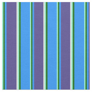 Aquamarine, grün, blau, spät blau und Minzcreme Stoff
