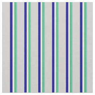 Aquamarine, grün, Minzcreme, blau und leicht grau Stoff