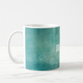 Aquamarine Grüntextur Kaffeetasse