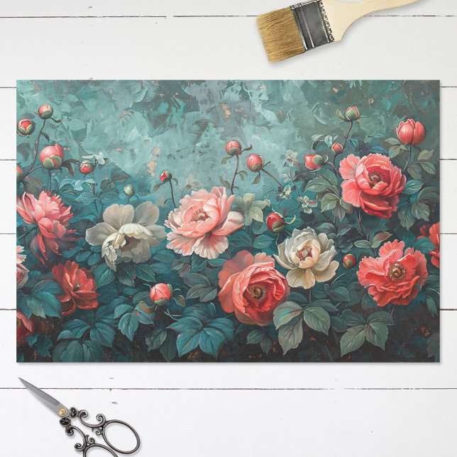 Aquamarine Hintergrundbilder für rosa Peonies Seidenpapier (Von Creator hochgeladen)