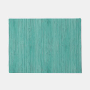 Aquamarine-hölzerner Korn-Bambusblick Fußmatte