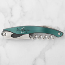 Aquamarine Imitate Pinselmetall-Monogramm-Skripte