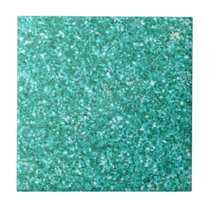 Aquamarine Keramik--Glitzer Fliese