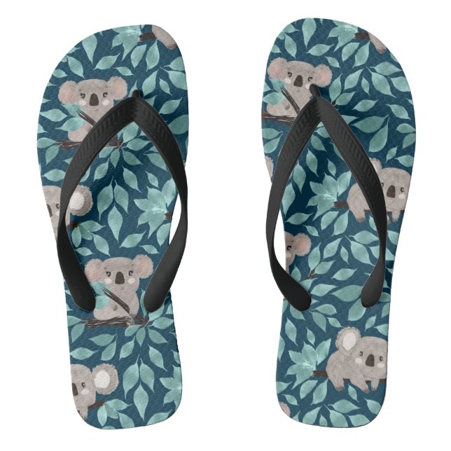 Aquamarine Koala-Bären-Flip-Flops Flip Flops (Fußbett)