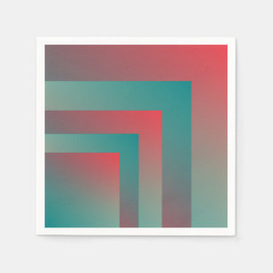 aquamarine Korallenfarben Serviette