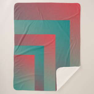 aquamarine Korallenfarben Sherpadecke