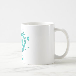 Aquamarine Krankenschwester RN-Herz-Tasse Kaffeetasse
