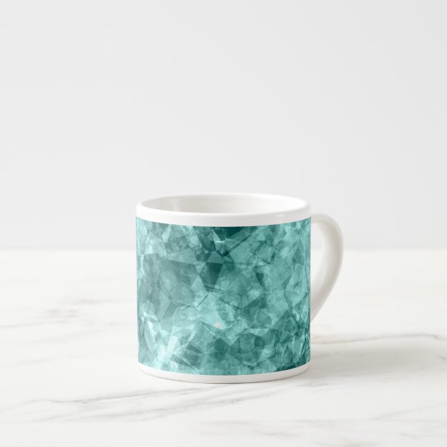 Aquamarine Krummstoff Espressotasse (Vorderseite Rechts)