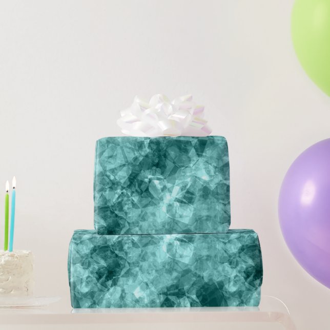 Aquamarine Krummstoff Geschenkpapier (Partygeschenke)