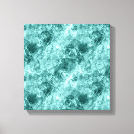Aquamarine Krummstoff Leinwanddruck