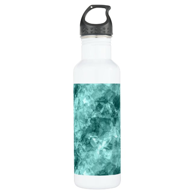 Aquamarine Krummstoff Trinkflasche (Vorderseite)
