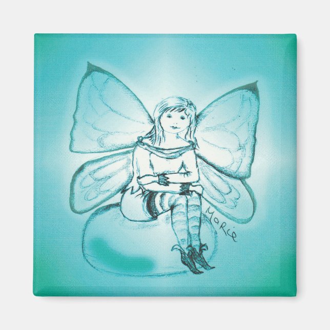 Aquamarine-Kühlschrankmagnet Magnet (Vorne)