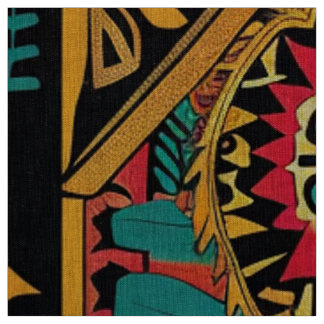 Aquamarine Kunstlinenfabrik "Aztec Dream" Stoff