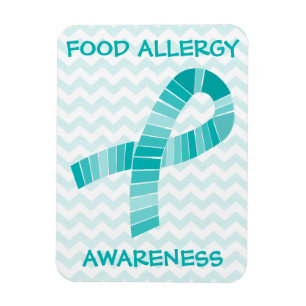 Aquamarine Lebensmittelallergie Aquamarin Zickzack Magnet