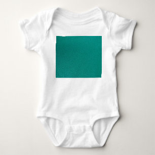 Aquamarine Leder: Modische Schlangentextur. Baby Strampler