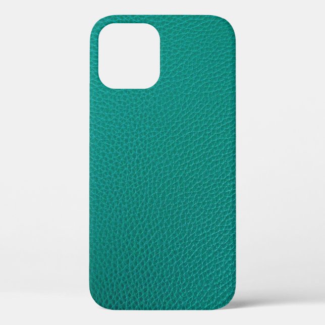 Aquamarine Leder: Modische Schlangentextur. Case-Mate iPhone Hülle (Rückseite)