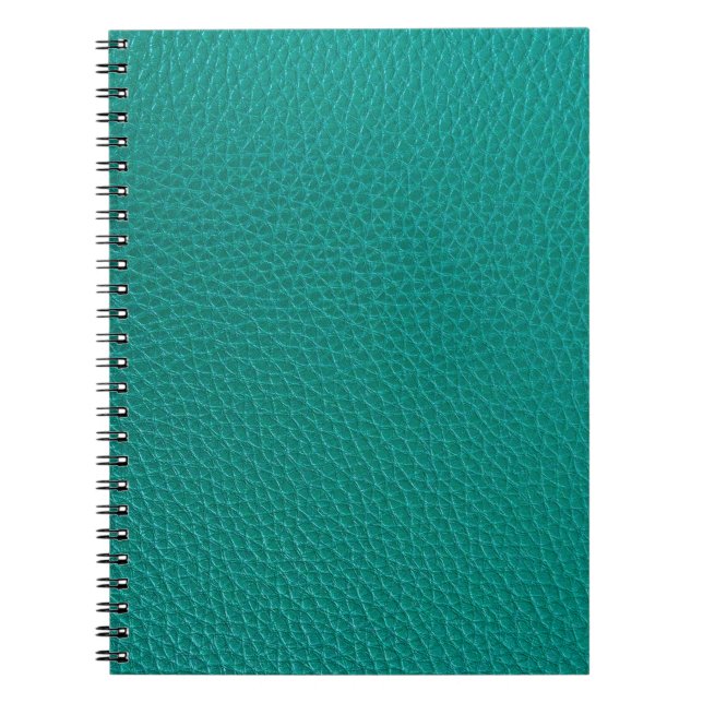 Aquamarine Leder: Modische Schlangentextur. Notizblock (Vorderseite)