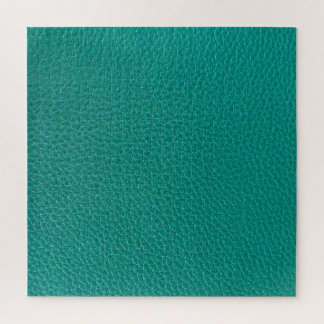 Aquamarine Leder: Modische Schlangentextur. Puzzle