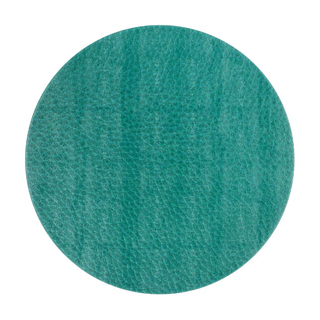 Aquamarine Leder: Modische Schlangentextur. Schneidebrett (Vorderseite)