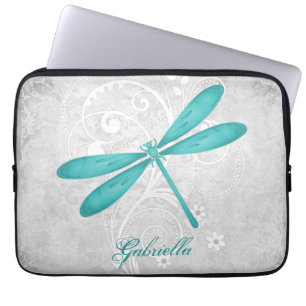 Aquamarine Libelle Personalisiert Laptopschutzhülle