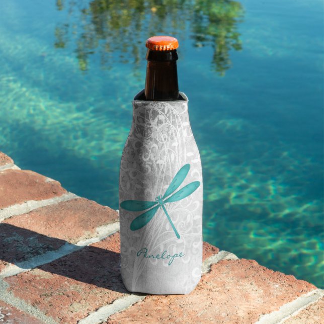 Aquamarine Libelle Personalisierte Flasche Cooler Flaschenkühler (In Situ Pool)