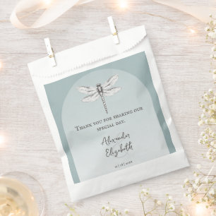 Aquamarine Libellenhochzeit Geschenktütchen