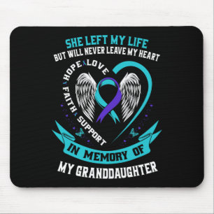 Aquamarine Lila Selbstmord Bewusstsein Grandtochte Mousepad