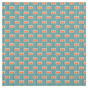 Aquamarine Linien und Felder Stoff