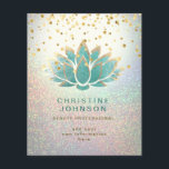aquamarine Lotus Blume Schönheit beruflich Flyer<br><div class="desc">Lotus Flyer</div>