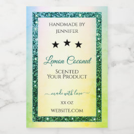 Aquamarine Markierungen für Sparkle-Produkte mit g Lebensmitteletikett