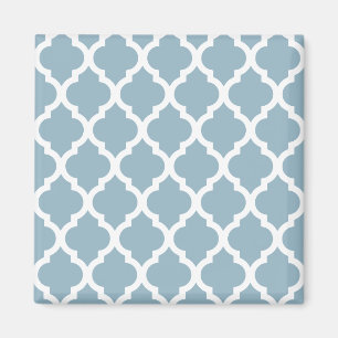 Aquamarine marokkanische Tile Trellis Magnet