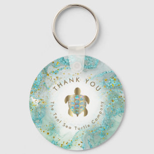 aquamarine Meeresschildkrötengestaltung Schlüsselanhänger