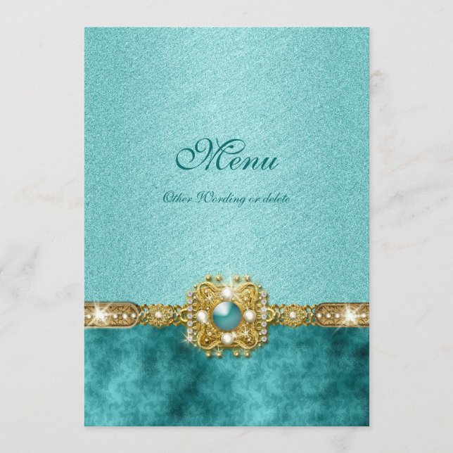 aquamarine menükarte (Vorderseite)