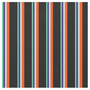 Aquamarine, Midnight Blue, Light Grau, Red & Black Stoff