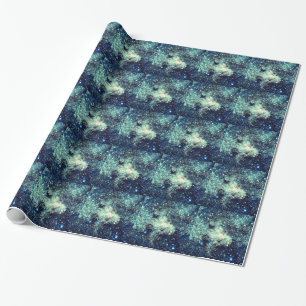 Aquamarine Milchstraße Geschenkpapier