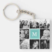 Aquamarine Monogramm-Familiensammlung