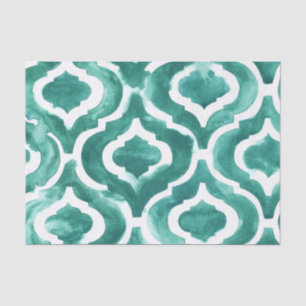 Aquamarine Motif IV Seidenpapier