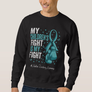 Aquamarine Multiband-Kinder-Sucht Erholung Bewusst Sweatshirt
