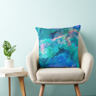 Aquamarine Muschel Kissen