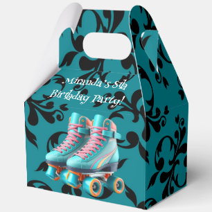 Aquamarine Neon Rollerskate Geburtstagspartei Geschenkschachtel