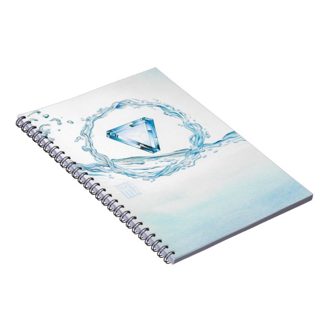Aquamarine Notizblock (Rechte Seite)